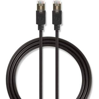 Nedis network cable - 1 m - anthracite - Sort - 1 meter