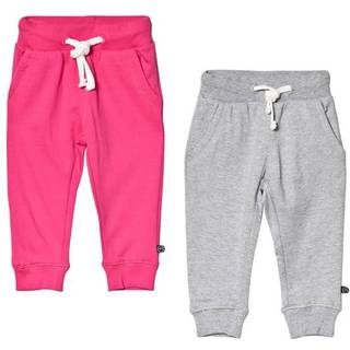 Minymo 2 Pak Basic Sweatbuks - Pink/Grå/577