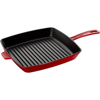 Staub Grillpander Amerikansk grill 30 cm, Støbejern, Grafitgrå