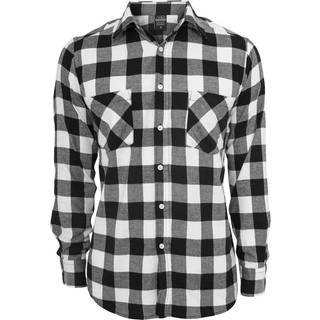 URBAN CLASSICS Checked Flanell Shirt Black/White