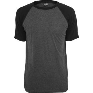 Urban Classics Raglan Contrast Tee Charcoal/Black