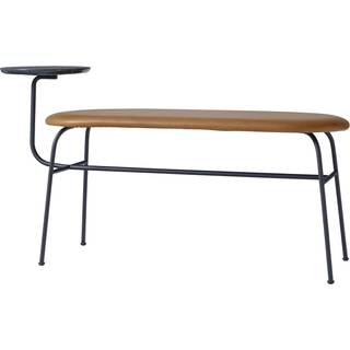 Audo Copenhagen Afteroom Bench Black/cognac Leather 21000 - Bænke Stål Sort - 8871960