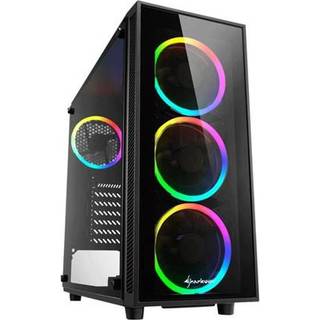 Sharkoon TG4 RGB - Kabinet - Tower - Sort