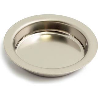 Habo 200 skydedørsskål, børstet stål, Ø40 mm - 2 stk.