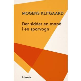 Der sidder en mand i en sporvogn