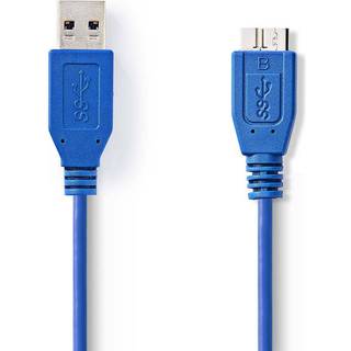 Nedis USB 3.0 USB-A hane till Micro-B hane, 2m