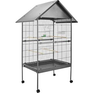 Fuglebur med sadeltag 168cm - anthrazit