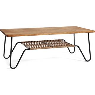 Mavis Marcel Coffee Table 140x70 Cm Soaped Rustic Oak - Sofabord Eg Sort - 13256140
