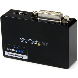 StarTech.com USB 3.0 to HDMI and DVI Dual Monitor External Video Card Adapter