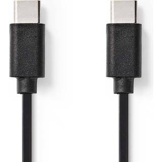 Linocell USB-C kabel 2.0 Sort 1 m