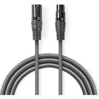 Luxorparts Balanceret XLR-kabel - 3 m, Sort