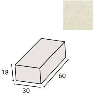 IBF SoftLine Trappetrin 60x30x18 cm Soft fas kanter - Lys sand
