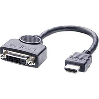 Lindy HDMI - DVI adapter kabel (HDMI han - DVI-D hun) | 20 cm | PRIS-MATCH
