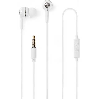 Nedis HPWD2020WT AUX 3.5mm hovedtelefon, 1.2m- Sølv/Hvidt