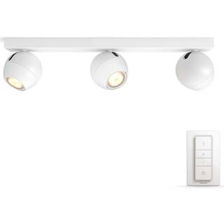 Philips Hue Buckram WA BT 3 Spots i sort med fjernbetjening