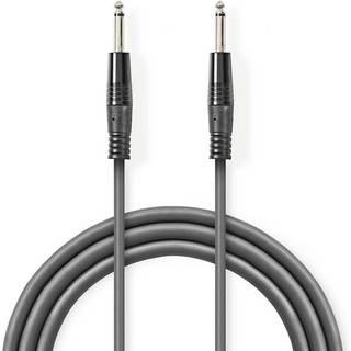Nedis Mono Audio kabel | 6.35 mm Hanstik | 6.35 mm Hanstik | Nikkelplateret | 3.00 m | Runde | PVC