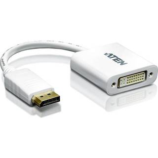 ATEN Adapter DisplayPort han -> DVI-D hun Hvid