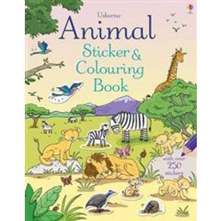 Animal Sticker and Colouring Book