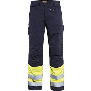 Blåkläder 1869 Multinorm Vinter Buks / Multinorm Vinter Arbejdsbuks - D96 - Marineblå/High Vis Gul