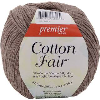 Premier Yarns Cotton Fair Solid garn Kakao