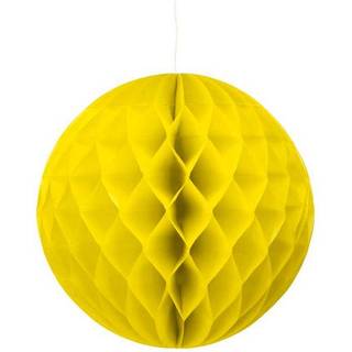 Gul honeycomb 30 cm - papir bikube