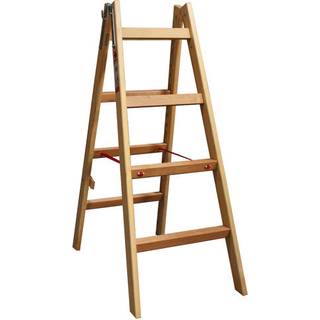 JUMBO træwienerstige, lamineret, olieret, 2 x 4 trin, 1,14 m - 48LW204