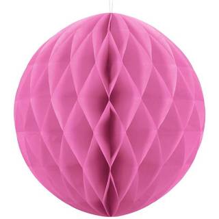 Pink papirvæv kugle, 30 cm