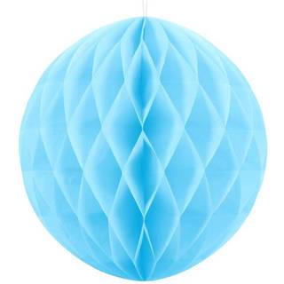 Lyseblå Honeycomb Bolde 20 cm – Perfekt til festlig loftdekoration