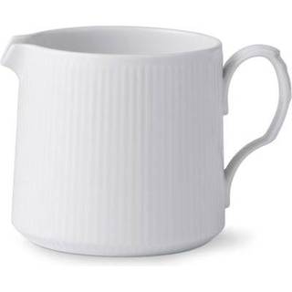 Royal Copenhagen Hvid Riflet kande - 70 cl