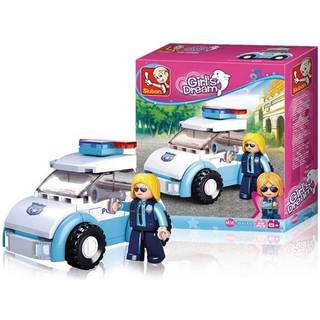Policewoman in car