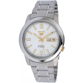 Seiko 5 Automatic Silver Dial Stainless Steel Strap Men's Watch SNKK09K1