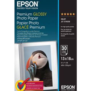 Epson Papir Photo Premium Glossy 13x18cm 30-ark 255g
