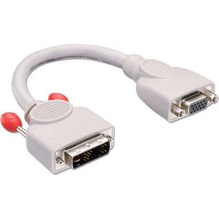 Lindy DVI-I til VGA adapter kabel | 20 cm | PRIS-MATCH