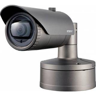 Hanwha Vision Bullet Kamera XNO-6010R 2,4mm Überwachungskamera mit 2 Megapixel Auflösung. professionelle Kamera für außen - anthrazit"silber