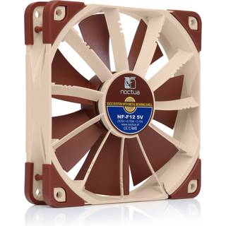 Noctua NF-F12 5V PWM - Kabinet køler - 120mm - Brun - 22 dBA