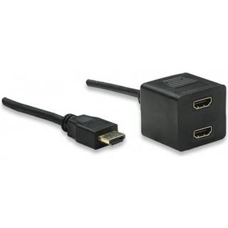 TECHly Video Splitter Cable HDMI M to 2 x HDMI F Video-/audiosplitter HDMI