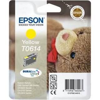 Epson T0614 - yellow - original - ink cartridge - Blækpatron Gul