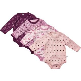 Pippi - Slå-om-Body 4-pak - Lilac - 68