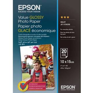 Epson Value Glossy Photo Paper 183 g/m2 - 10x15cm - 20 ark
