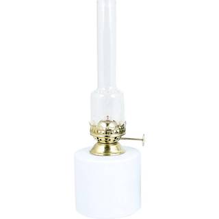 Petroleumslygte / olielampe Strömshaga Rak Lille, glas, brænder i messing, Ø80 mm x 250 mm