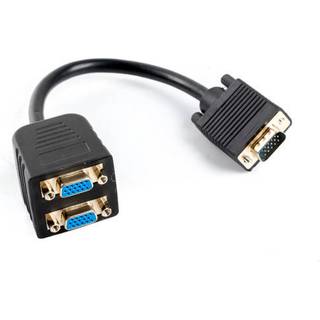 Lanberg VGA Han til 2x VGA Hun Adapter 20cm