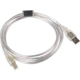 Lanberg USB-A til USB-B 2.0 Kabel Gennemsigtig (1.8 Meter)