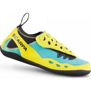 Scarpa Kid's Piki J Klatresko Børn størrelse 35/36 farve gul/turkis