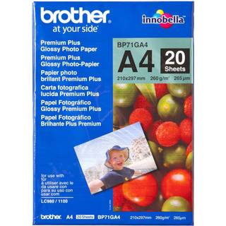 Brother Papir Foto Glossy A4 20 Ark 260g