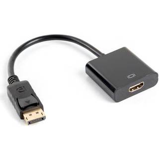 Lanberg Displayport Han til HDMI Hun 10cm