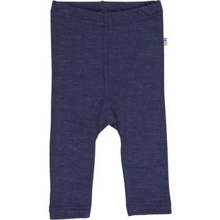 Leggings mørkeblå uden fod i uld-silke