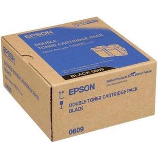 C13S050609 EPSON 0609 TONER CTG BLACK DOUBLE PACK FOR ACU LASER C9300N