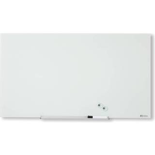 Nobo Diamond magnetisk glastavle 126x71cm rød