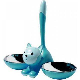 Alessi Accessories - 'Tigrito' cat bowl in orange PP orange, 18/10 stainless ste