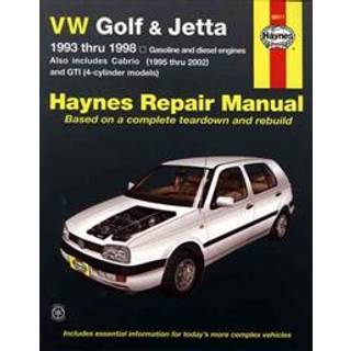 VW Golf, GTI and Jetta (93-98) and VW Cabrio (95-02) petrol & diesel Haynes Repair Manual (USA)